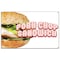 Signmission Pork Chop Sandwich Banner Concession Stand Food Truck Single Sided B-Pork Chop Sandwich19 - alternate 1